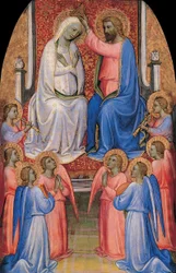 Coronación de la Virgen y ángeles